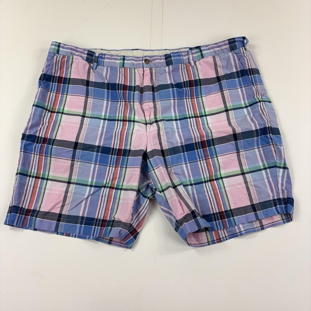 Polo Ralph Lauren Shorts Mens Big 46 Multicolor Plaid Chino Classic 9 Inseam